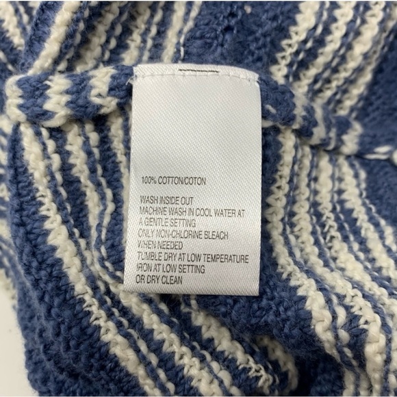 NWT Black Brown 1826 Men's Blue Pullover Sweater Size Large Cotton Knit - Picture 6 of 6